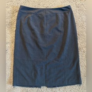 Gray stretch pencil skirt
